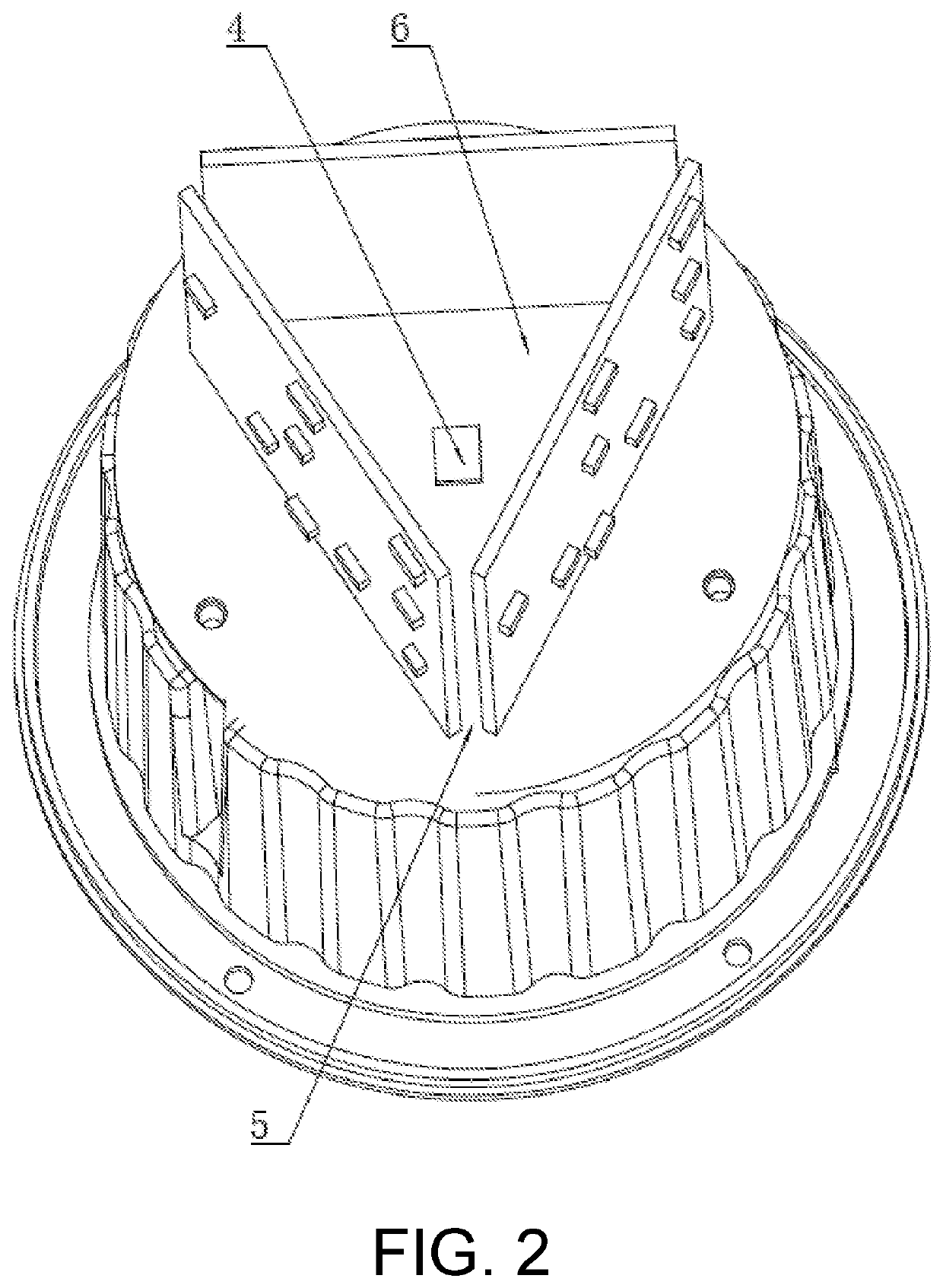 Flame simulation light with an inner light source surrounded by light emitting plates