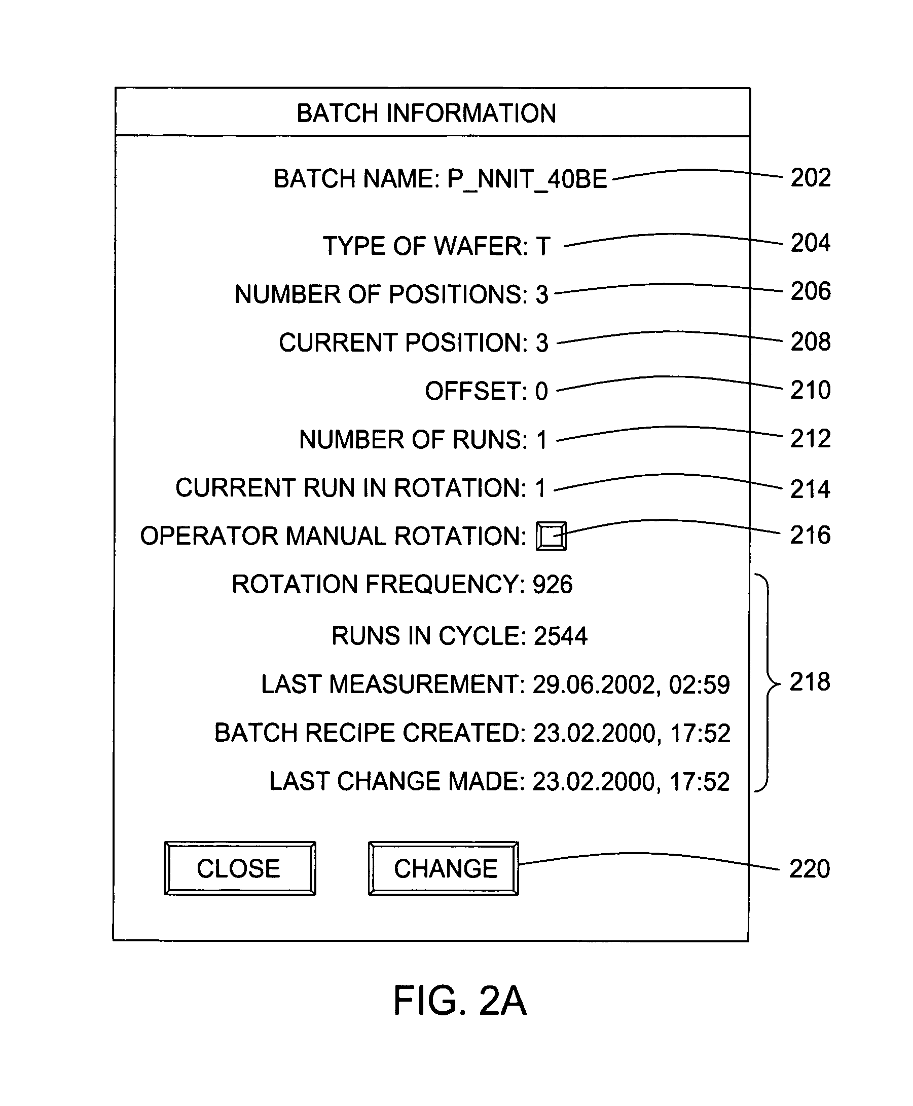 Method for monitoring a batch system