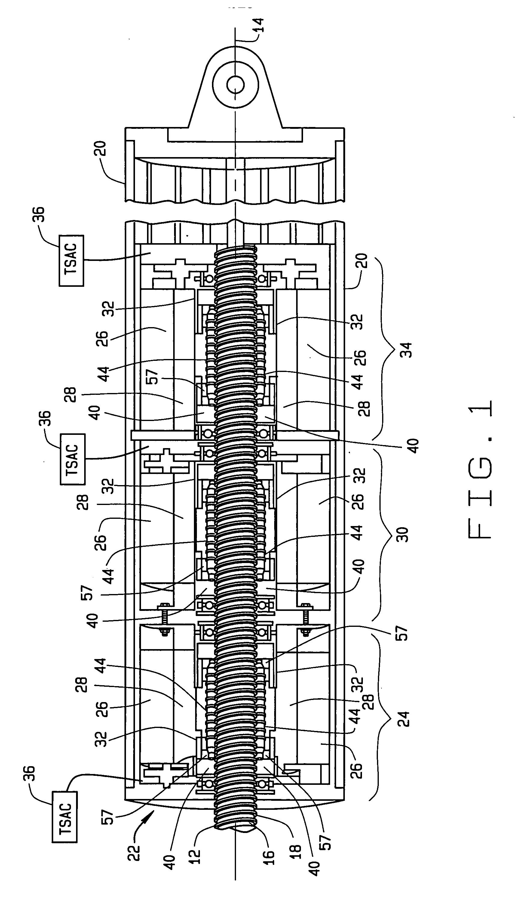 Fault-tolerant electromechanical actuator having a torque sensing control system