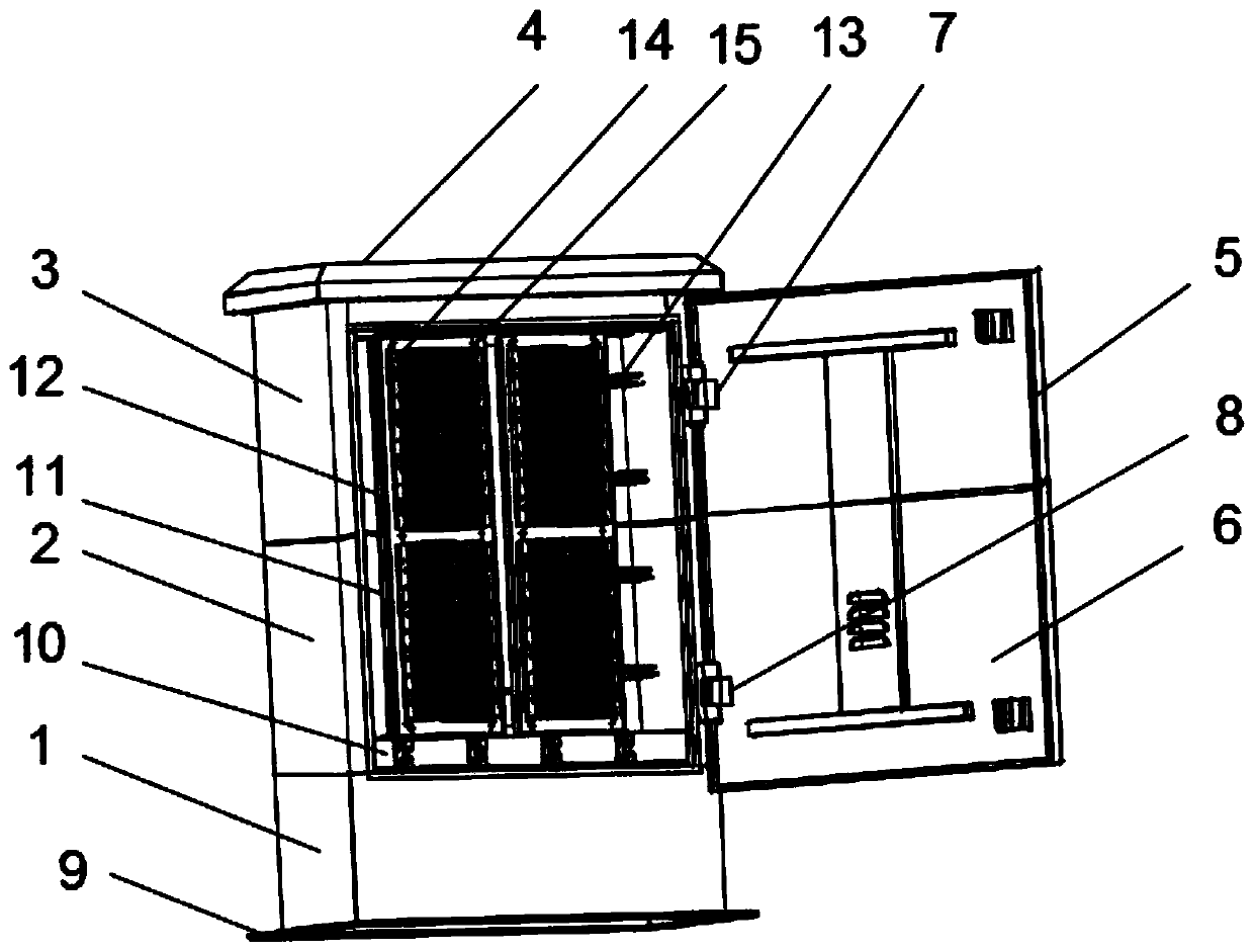 Assembled optical cable cross-connecting box capable of expanding capacity