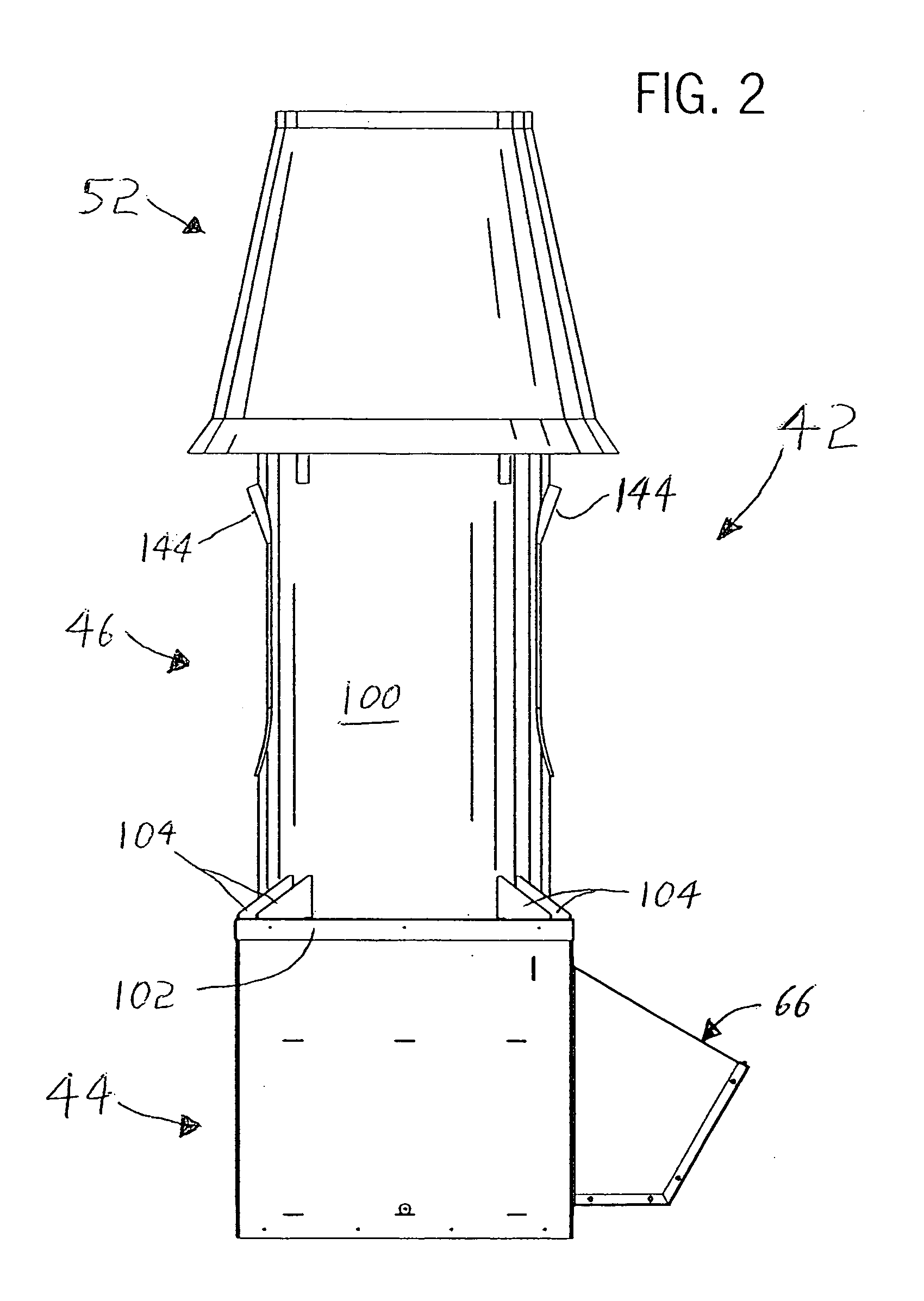 Pivotal direct drive motor for exhaust assembly