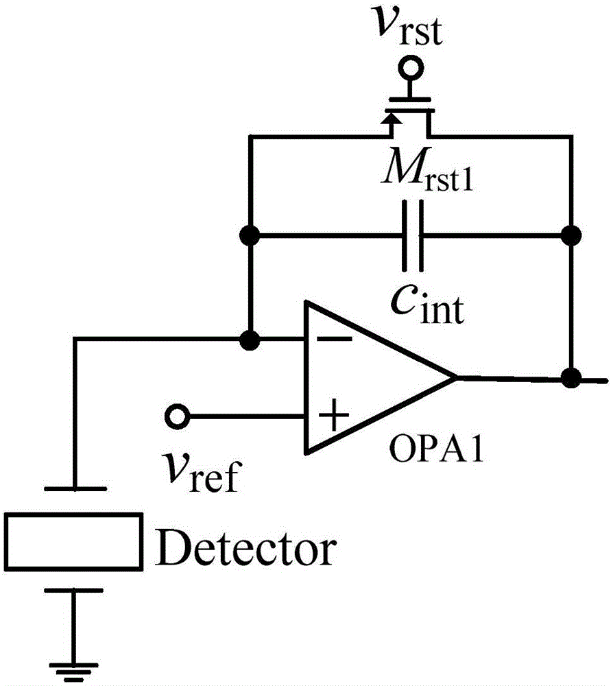 Two-stage reading circuit based on relaxation ferroelectric monocrystalline pyroelectric detector