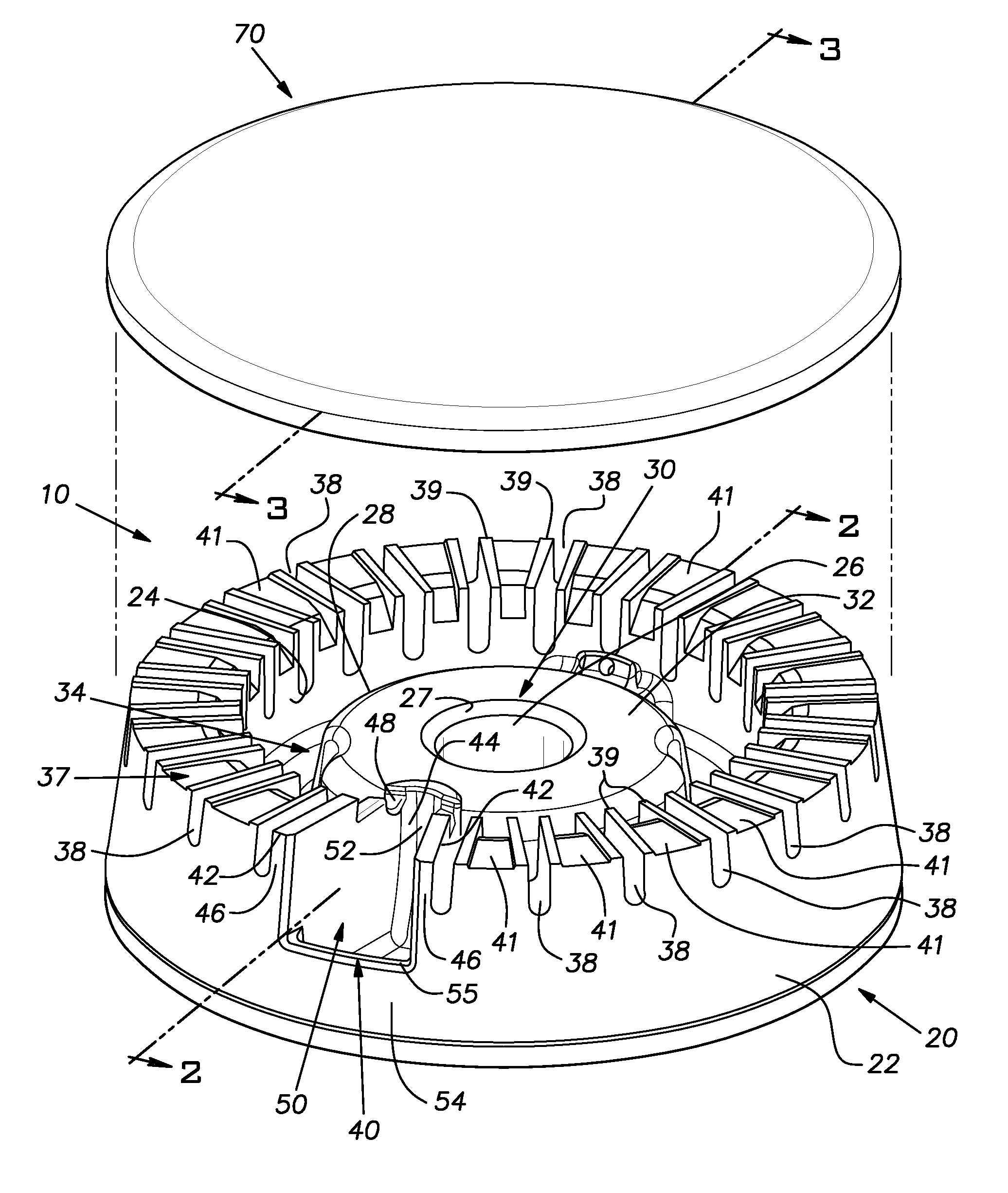 Burner with flame stability