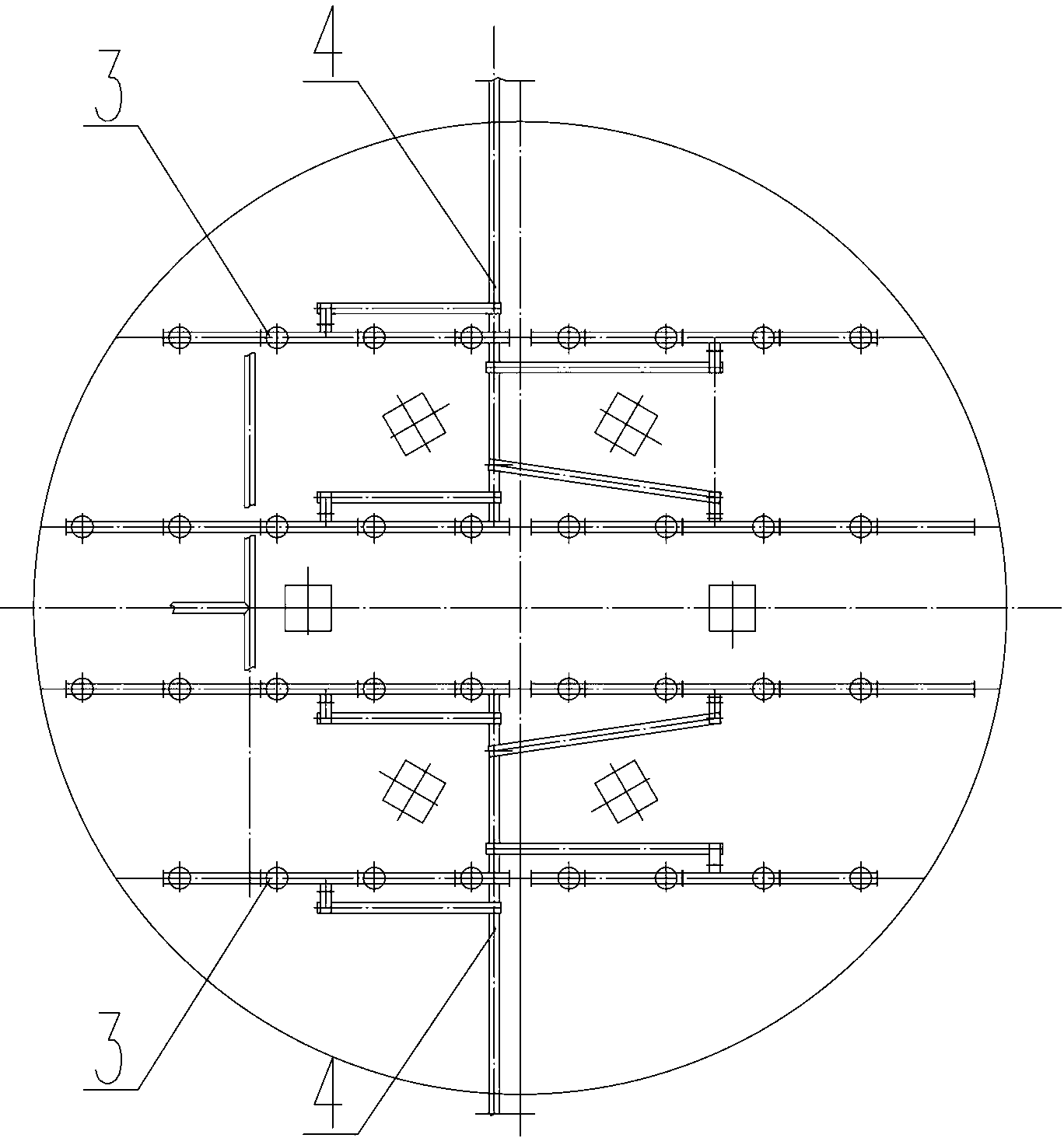 Aluminium oxide bin bottom blanking device and method