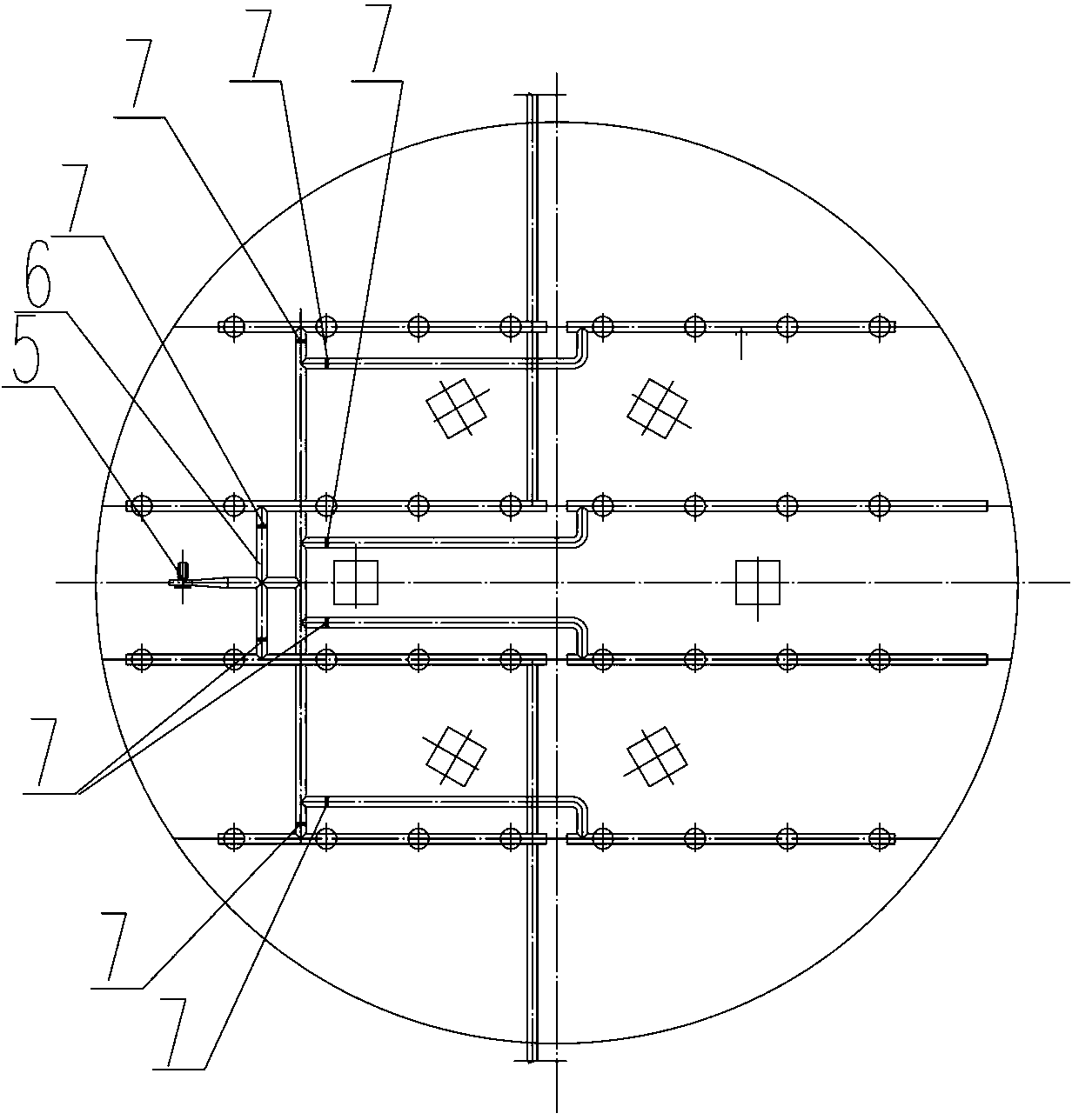 Aluminium oxide bin bottom blanking device and method