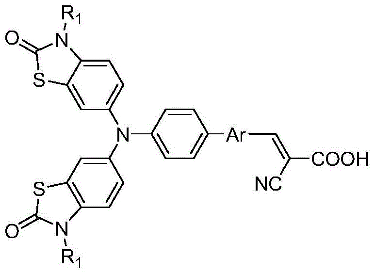 A kind of thiazolone triphenylamine photosensitive dye and preparation method thereof