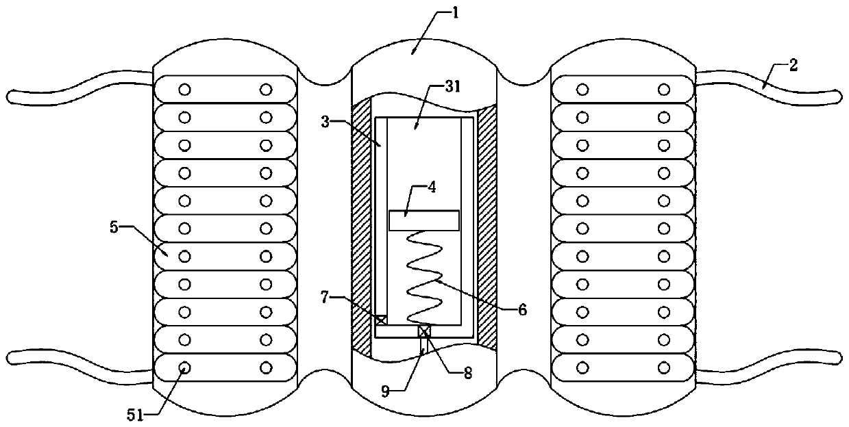 Self-heat-dissipation type legging for running