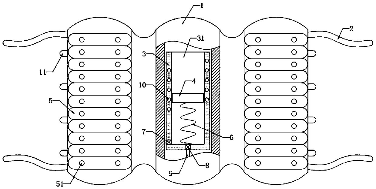 Self-heat-dissipation type legging for running