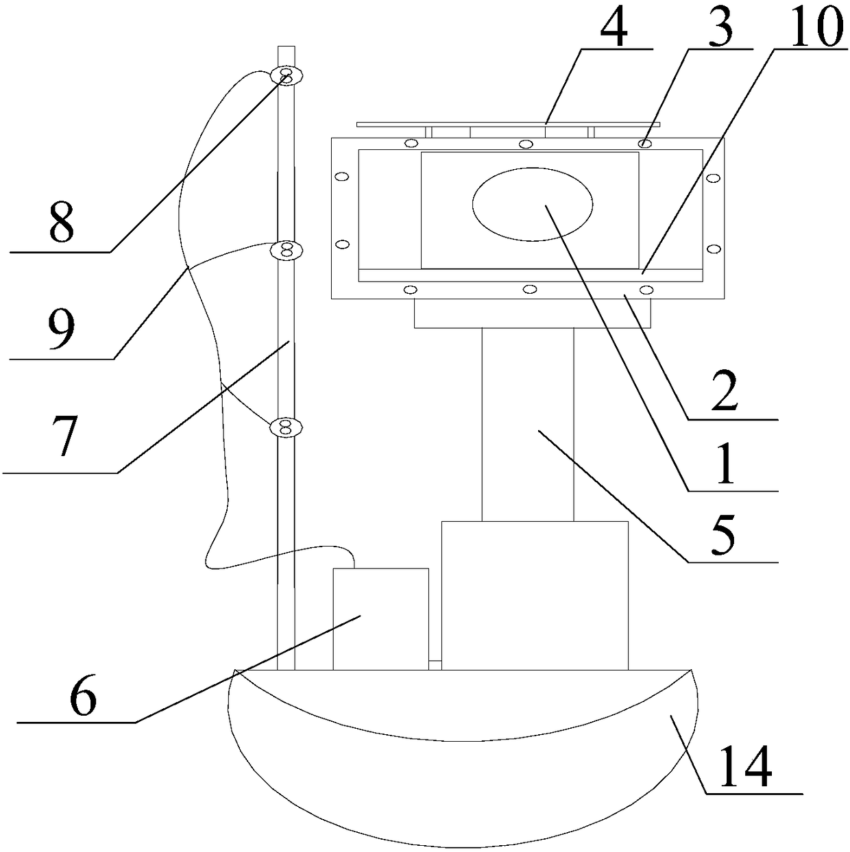 Face recognition device with anti-shake and dust-proof functions