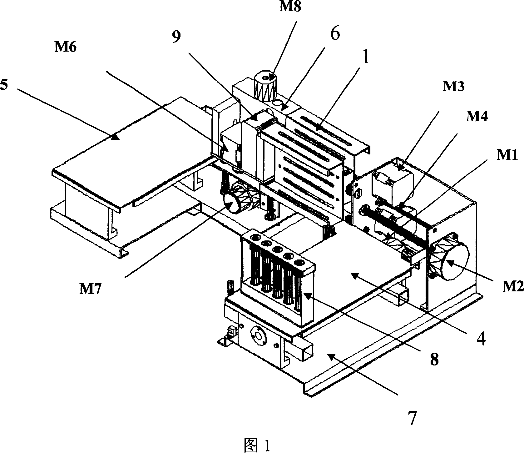 Haematocyte analyzer feeding mode and automatic feeding device