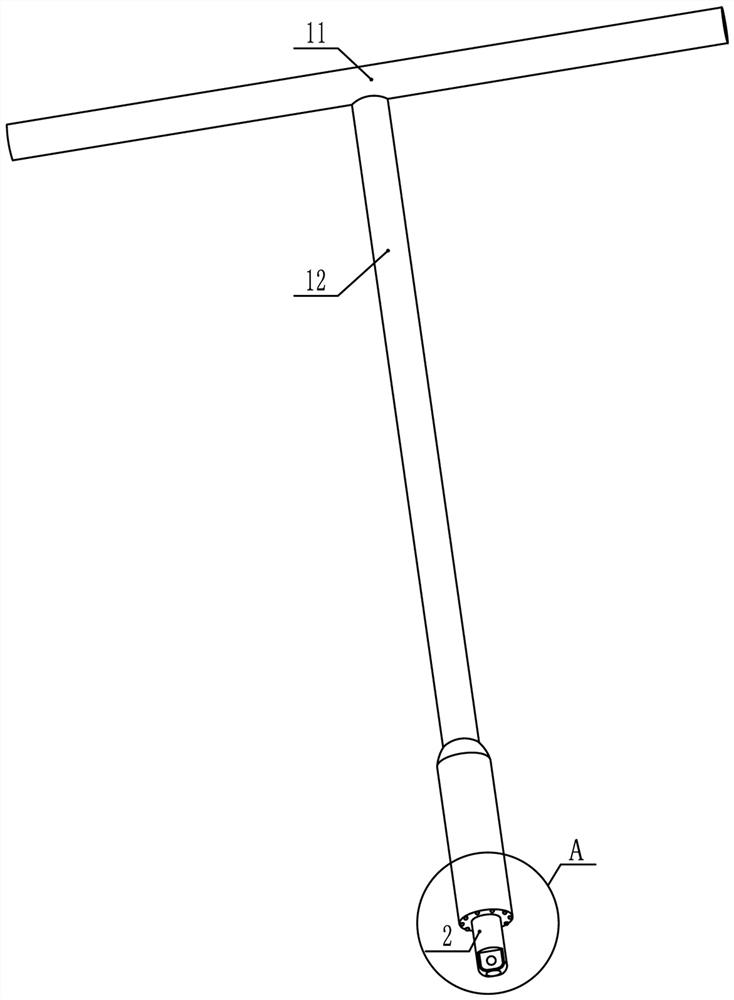 Double-arm combined hexagonal wrench