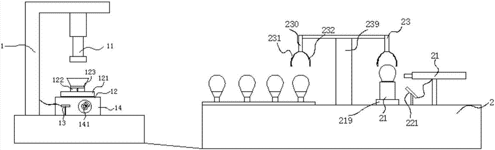 Bulb production device