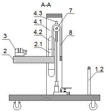 Quick replacement device for furnace roller of thermal treatment furnace