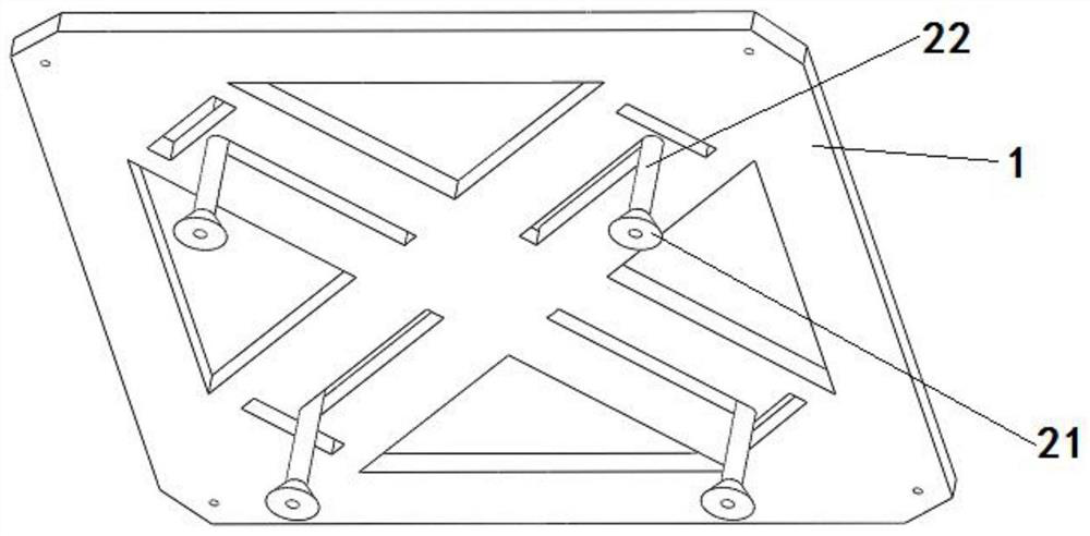 A plate taking mechanism for preventing deformation of glass substrate