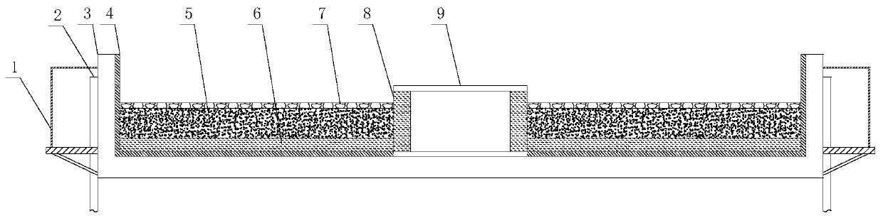 Roof rainwater garden system of sponge city