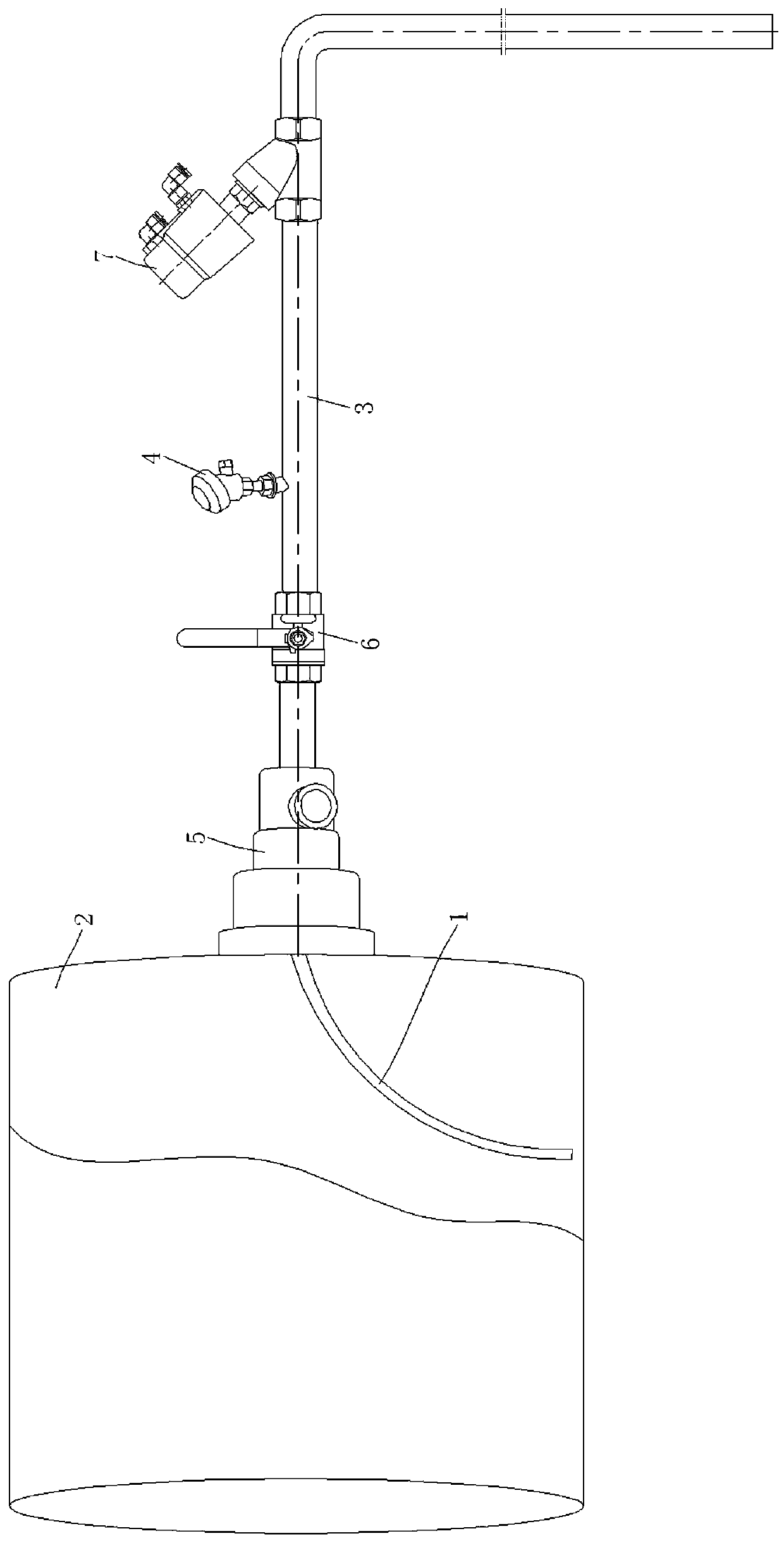 Vapor drying cylinder siphon pipe damage online detecting method