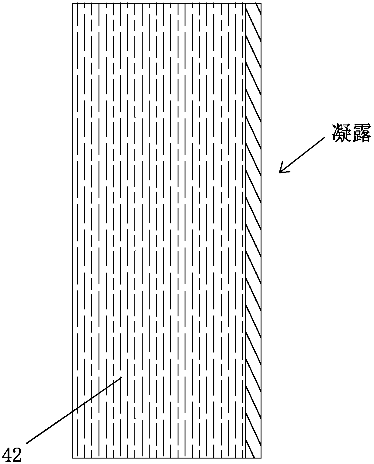 Waterproof and moisture-permeable coiled material with three-dimensional structure, production method and wall structure