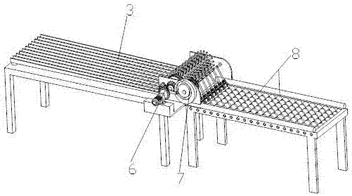 Automatic egg collecting device for raising chickens