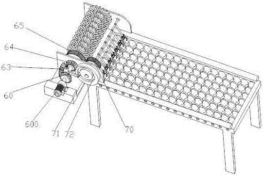 Automatic egg collecting device for raising chickens