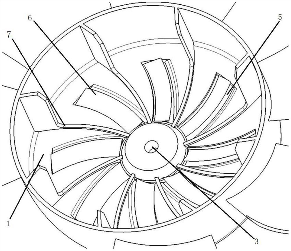 Cooling hub structure and cooling fan formed by same