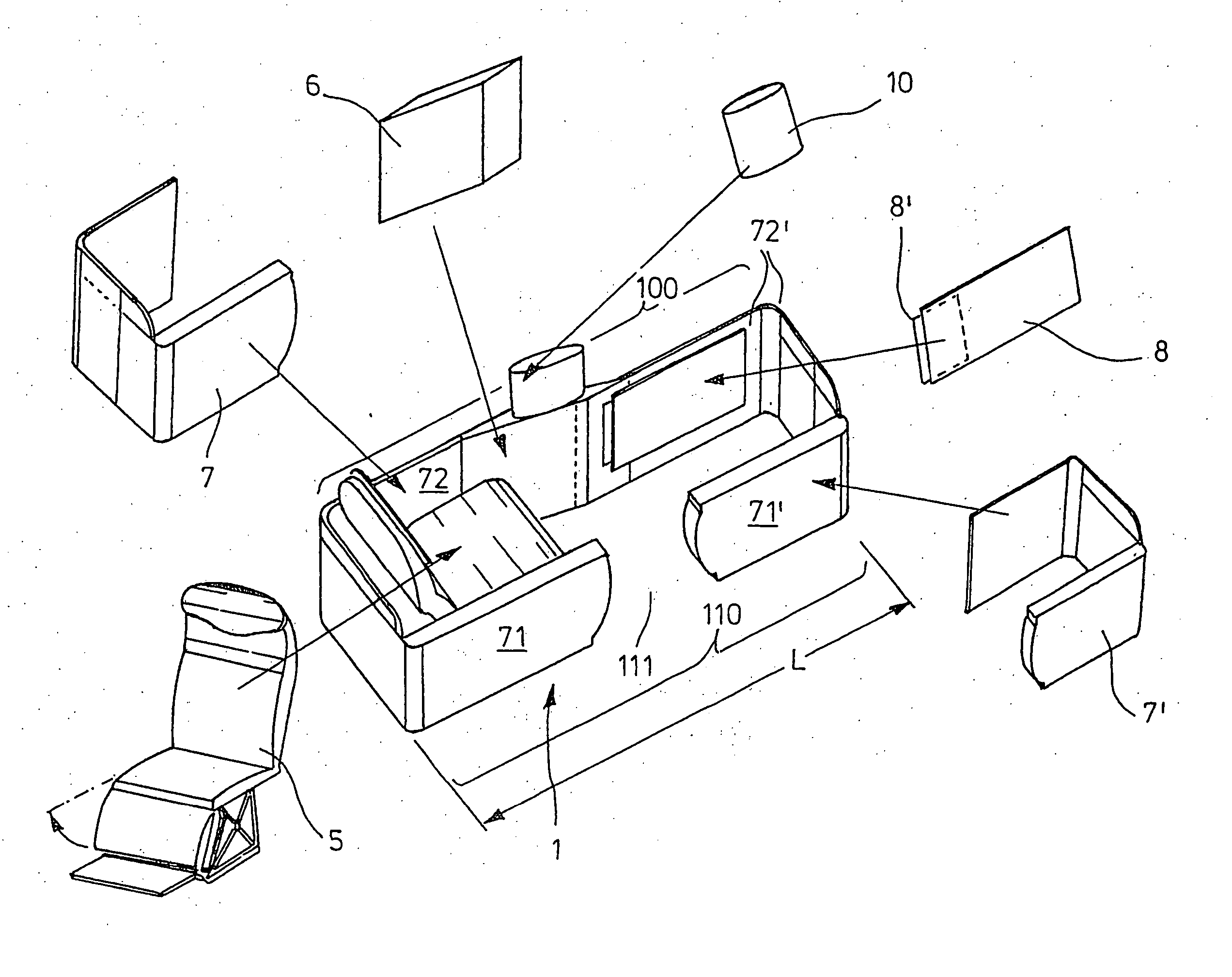 Passenger seat unit, in particular for commercial aircraft