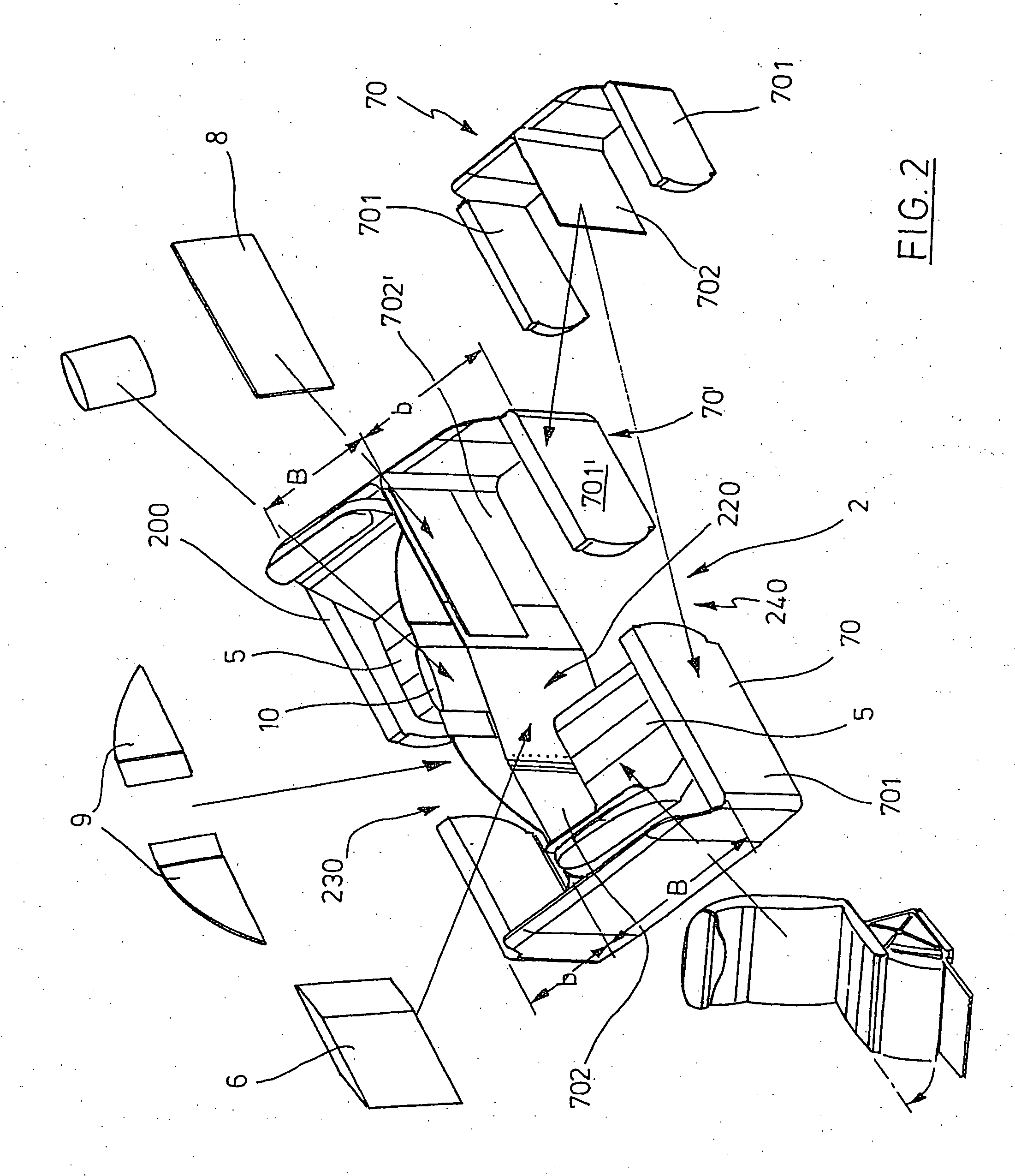 Passenger seat unit, in particular for commercial aircraft