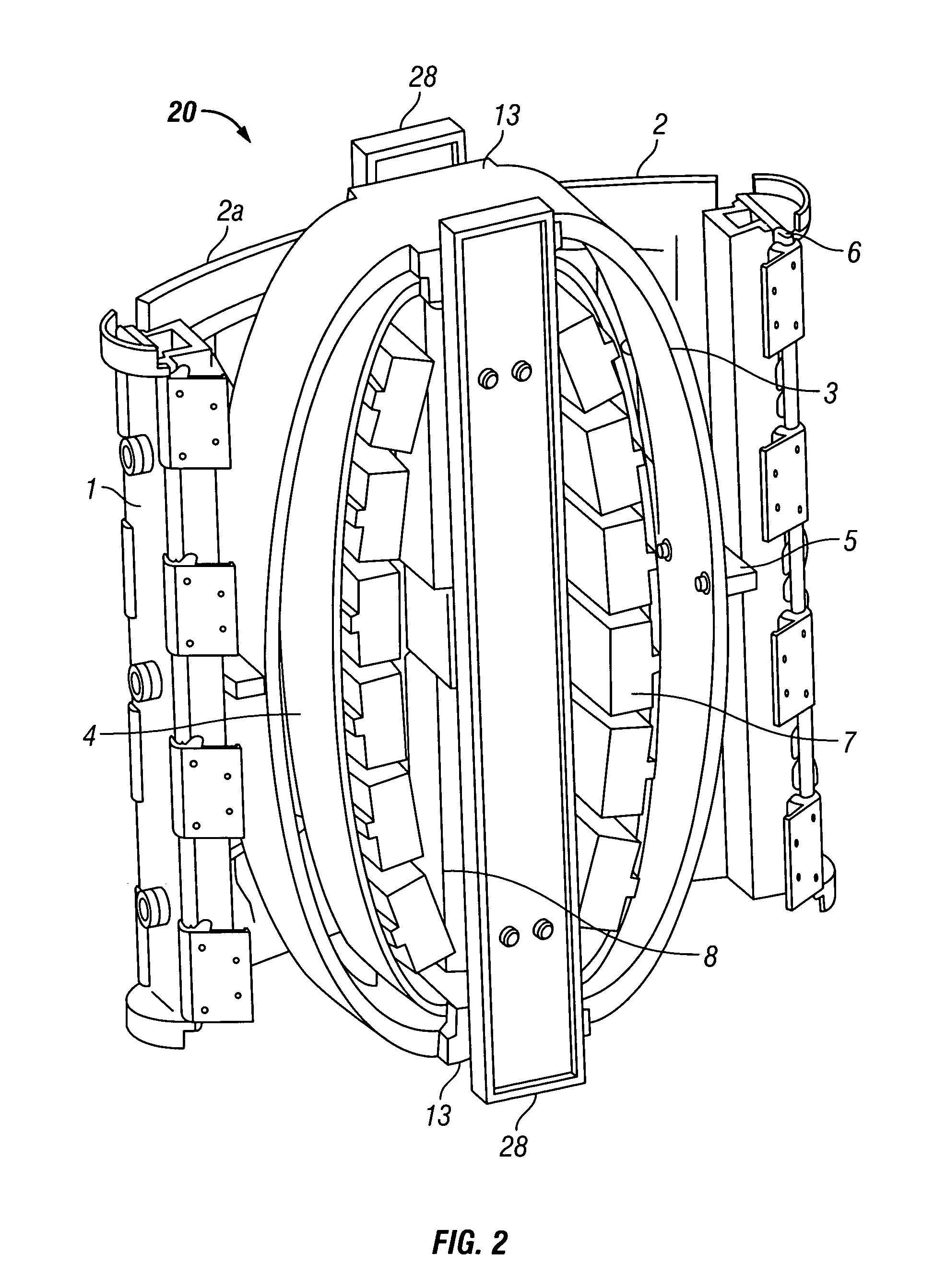 Driving means for acoustic marine vibrator