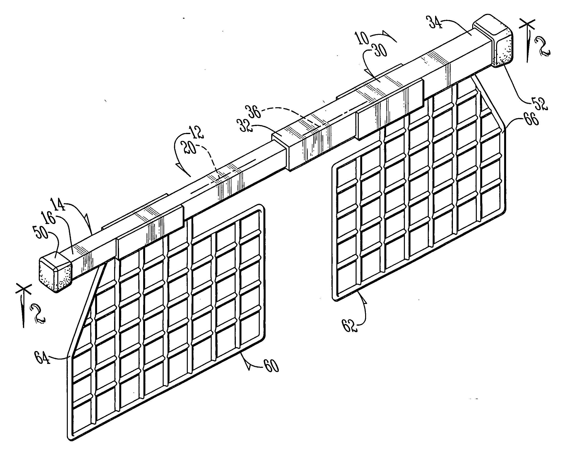 Stow-away pet barrier for use in a motor vehicle