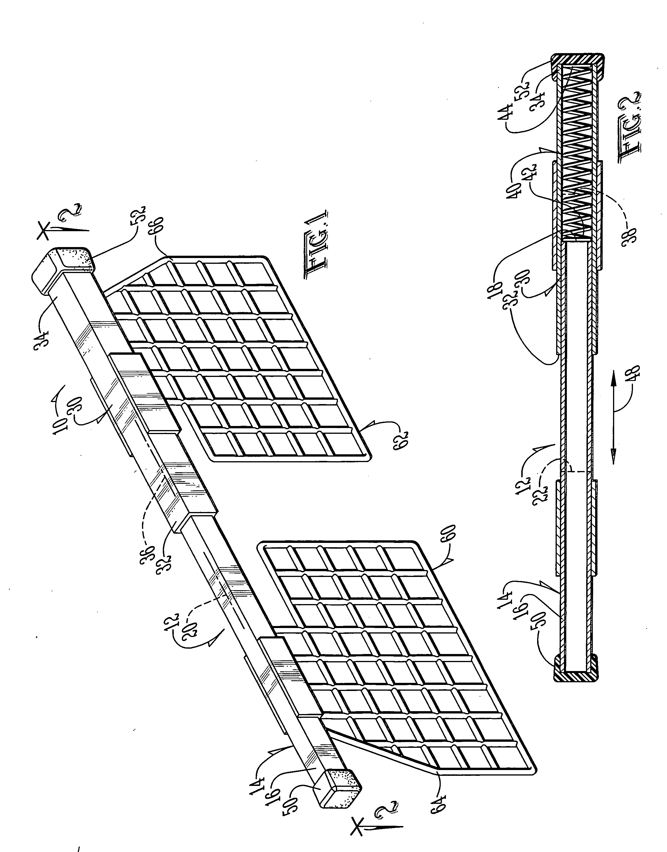 Stow-away pet barrier for use in a motor vehicle