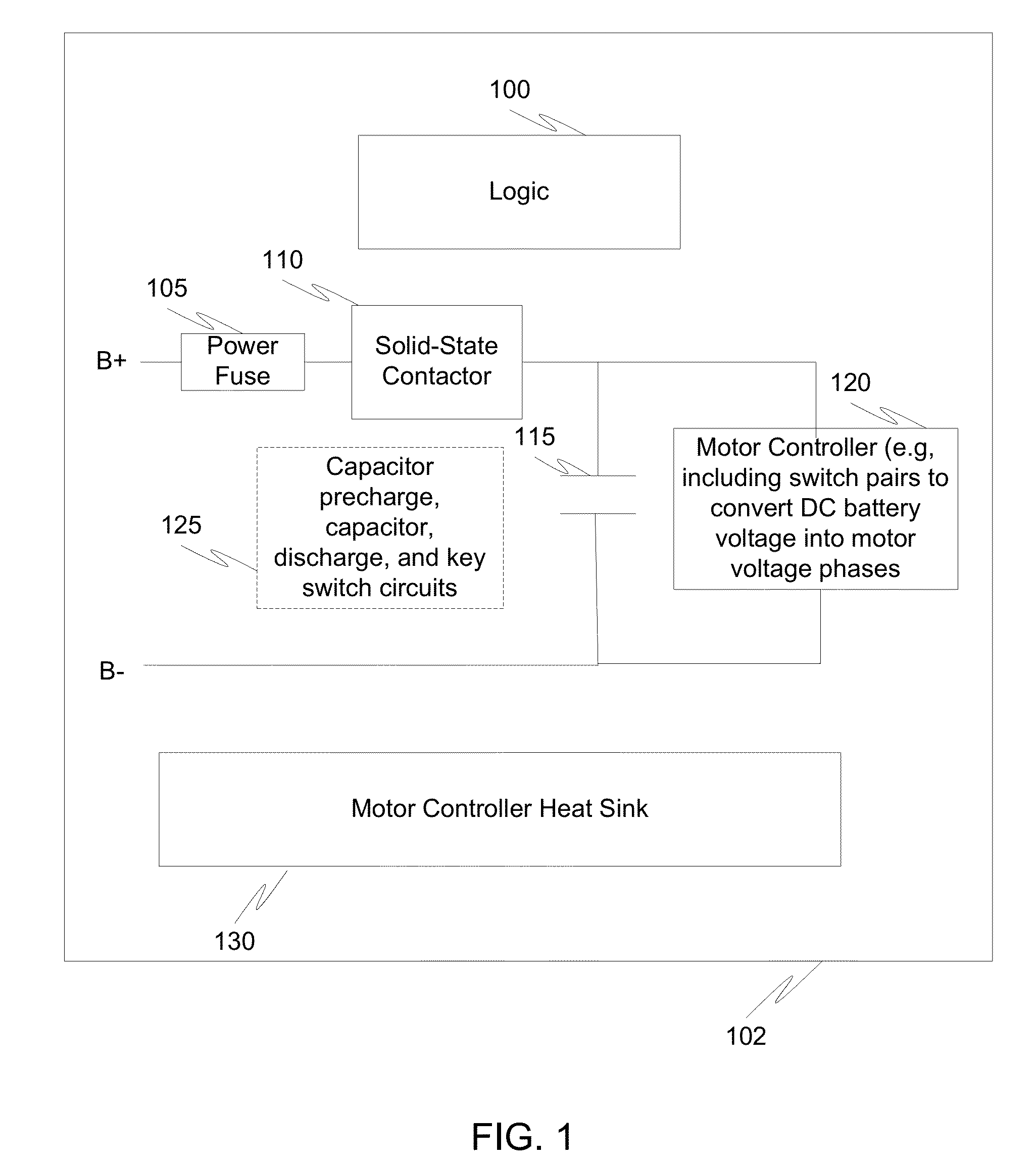 Motor controller with integrated safety function to eliminate requirement for external contactor