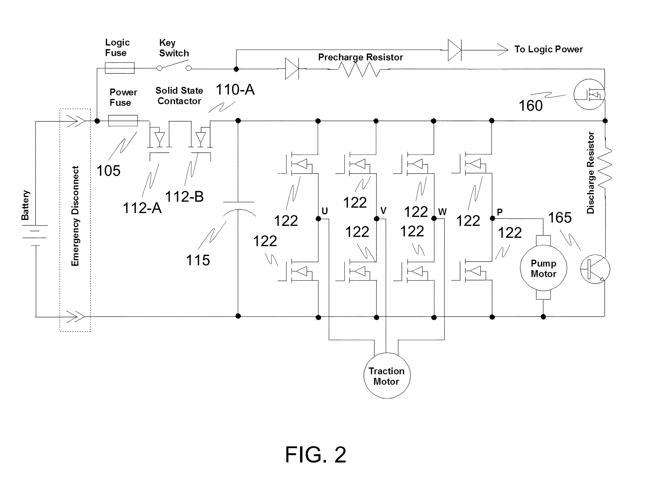 Motor controller with integrated safety function to eliminate requirement for external contactor