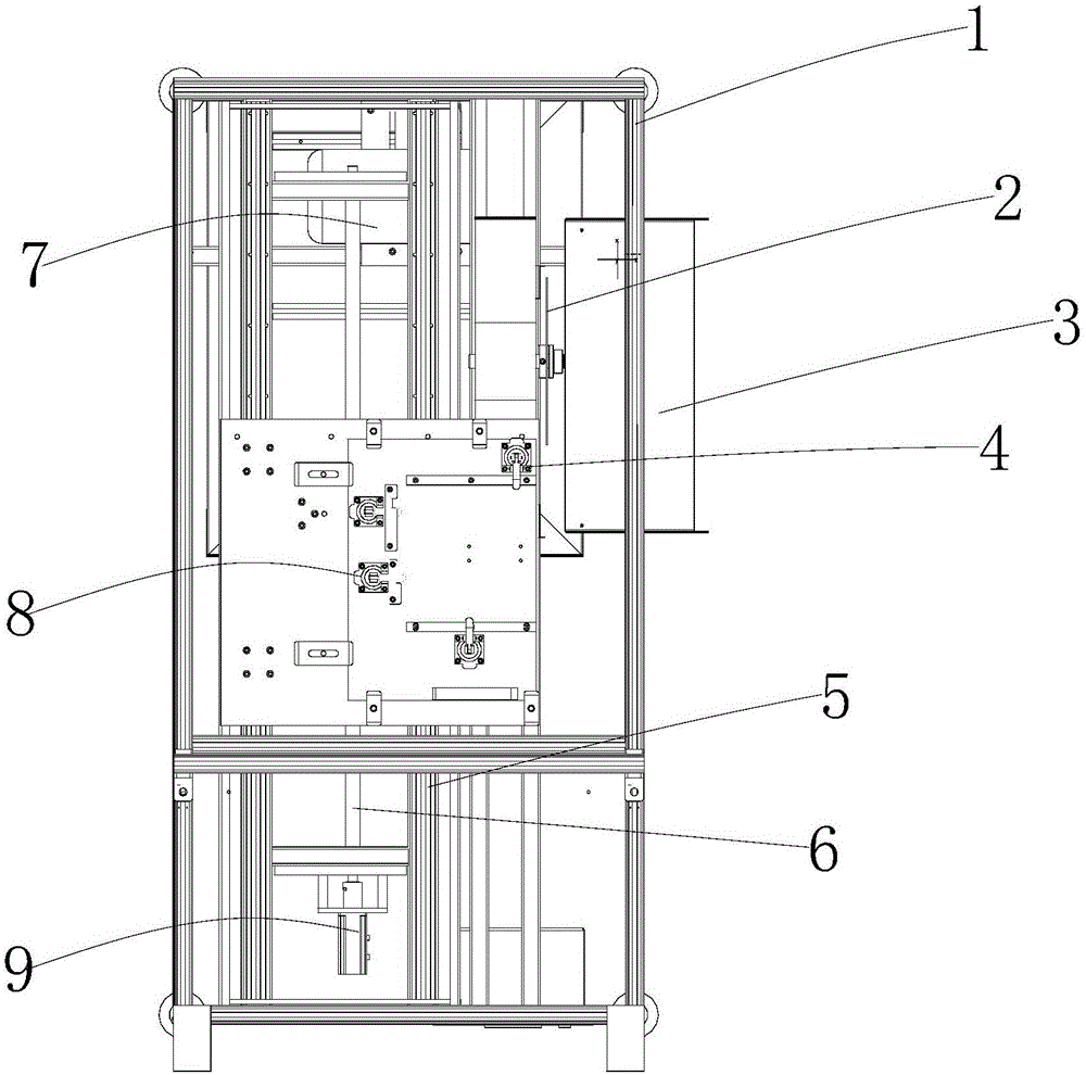 Automatic reciprocating type sprue removing saw bed and material-handle removing method