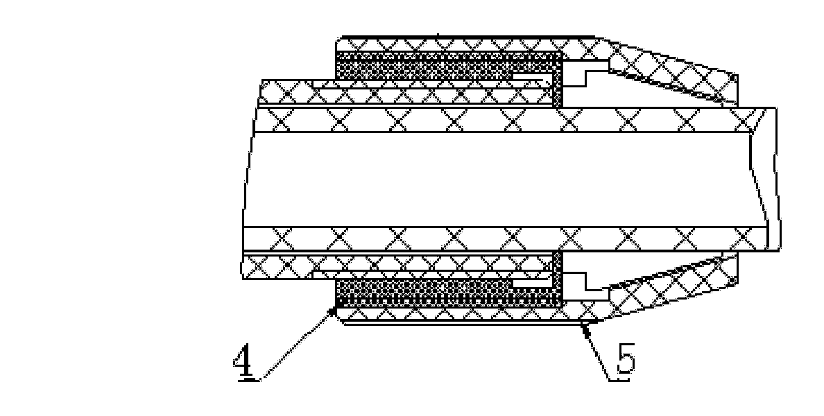 High-voltage discharging rod