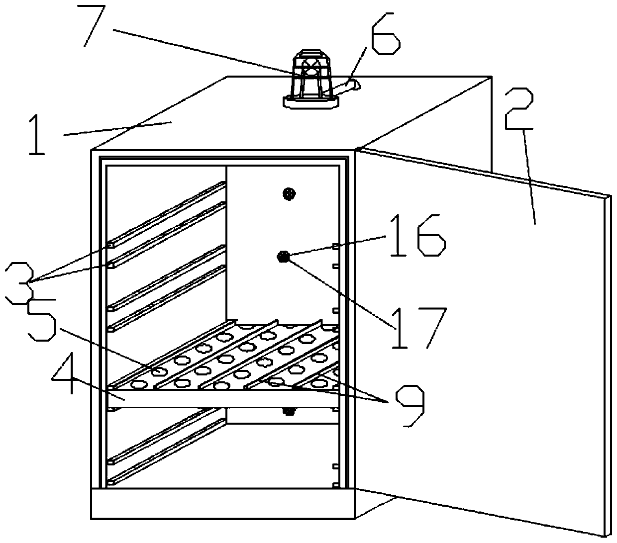 Tea drying box