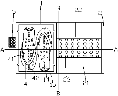 A health-care rehabilitation device based on self-operated rolling massage of acupoints on the soles of the feet