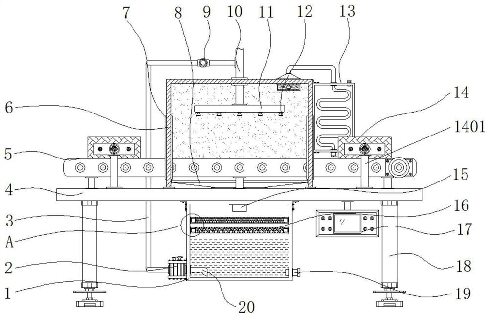 Glass processing device