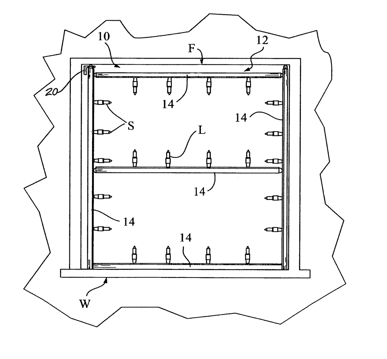 Mounting system and associated kit for installing decorative lights