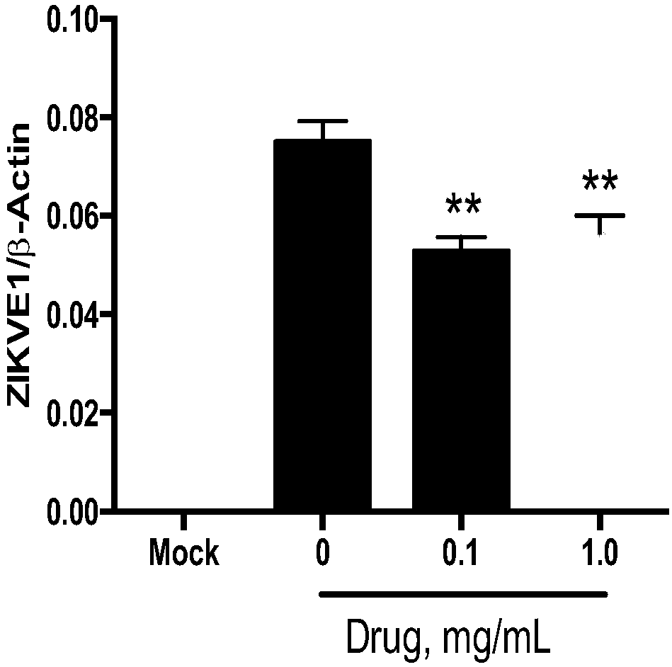 Antiviral traditional Chinese medicine composition and its preparation method and application