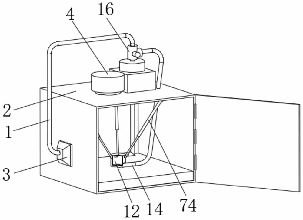 Dust removal structure in sealed cabin for additive manufacturing