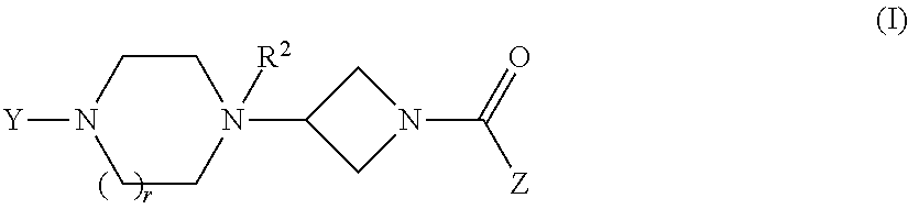 Heteroaromatic and aromatic piperazinyl azetidinyl amides as monoacylglycerol lipase inhibitors