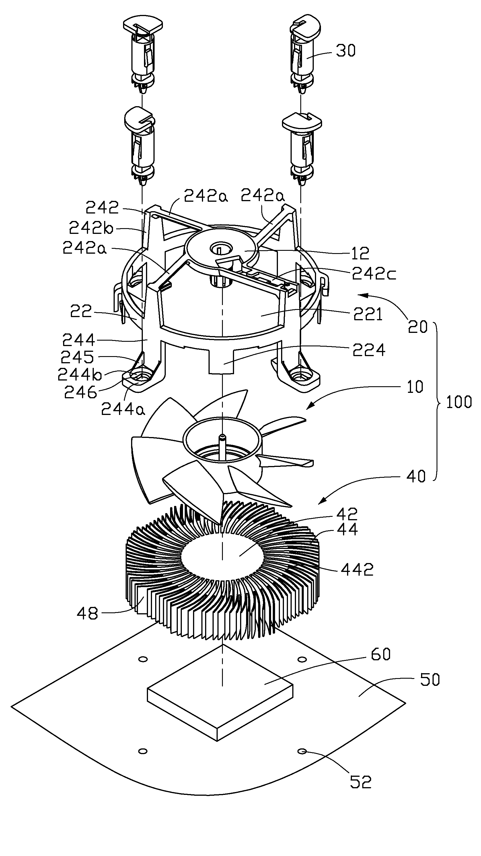 Fan bracket and heat dissipation apparatus incorporating the same