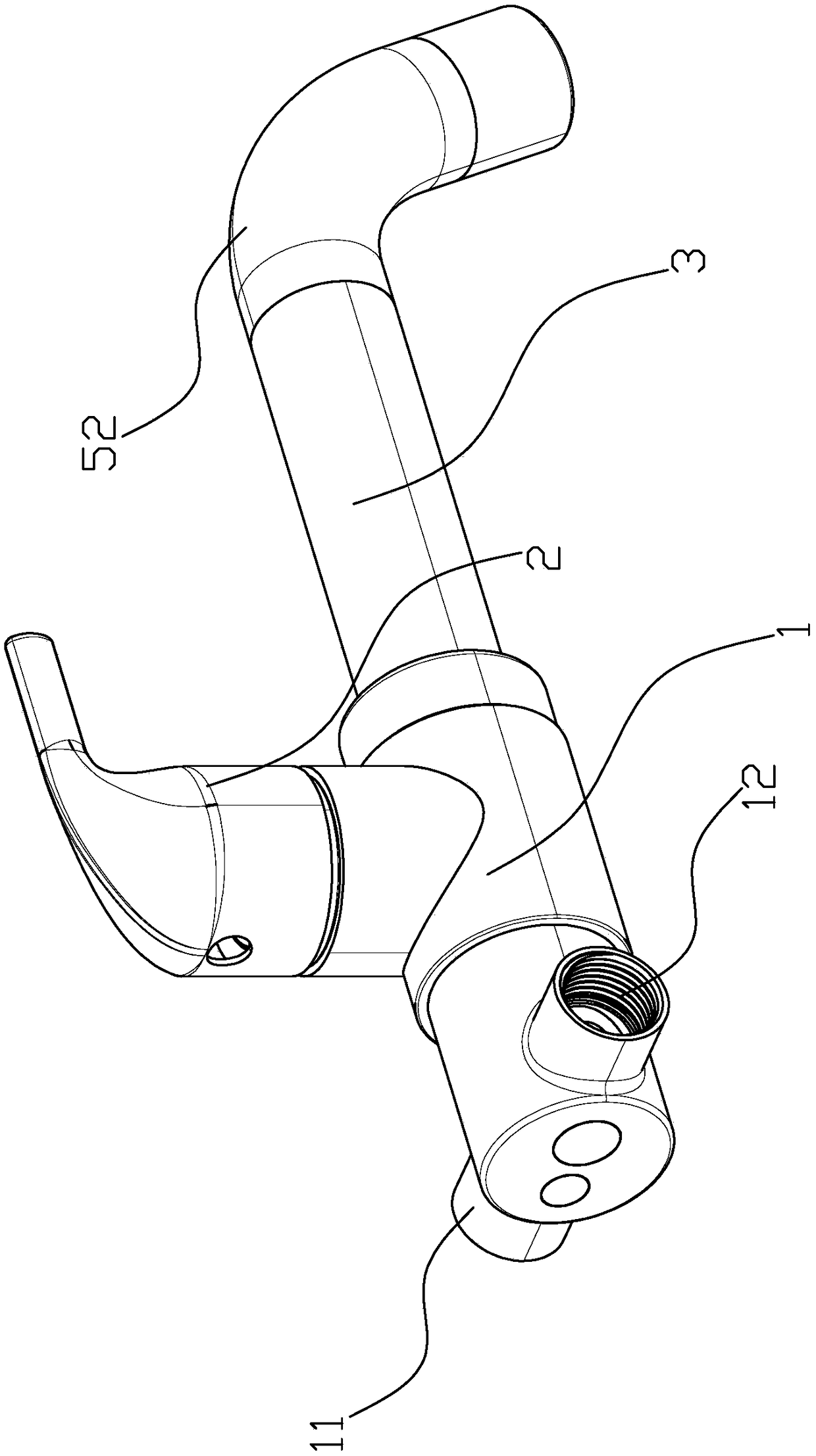 In-wall three-in-one water filtering faucet