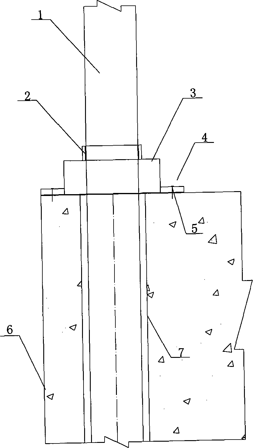 Construction method for accurate locating small distance air face hole-drilling