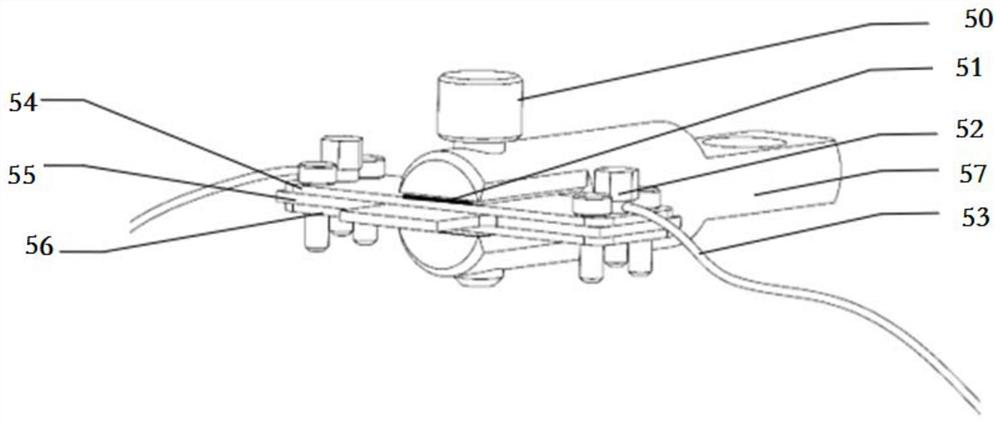 Cross double pull comprehensive test platform and method suitable for high temperature conditions