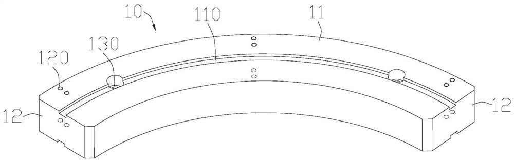 Nuclear power generator sealing tile processing method