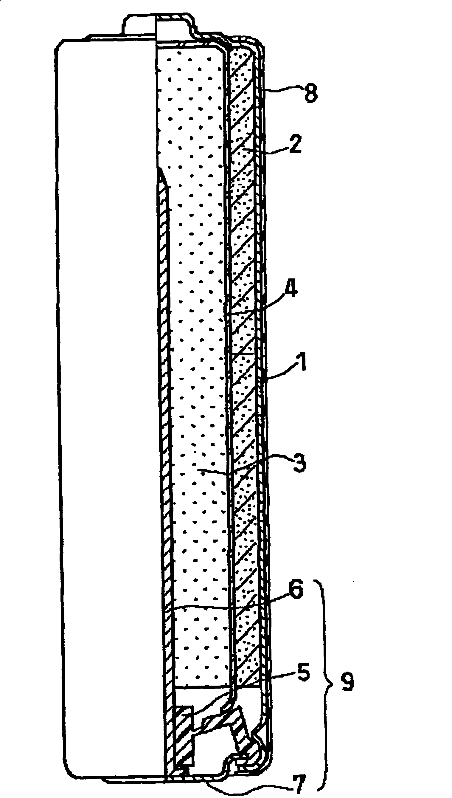 Alkaline dry battery