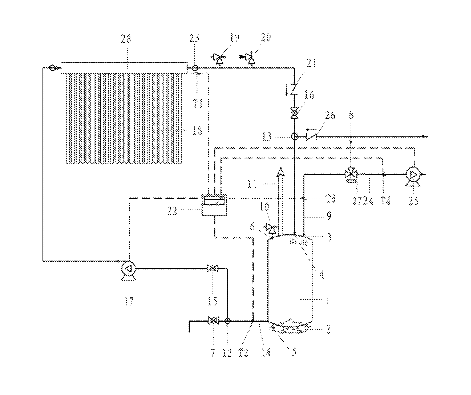 Solar water heater retrofitted from conventional water heater, system and method