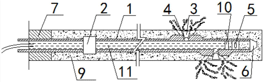 Segmented fixed-point hydraulic fracturing device and method for underground coal mine drilling