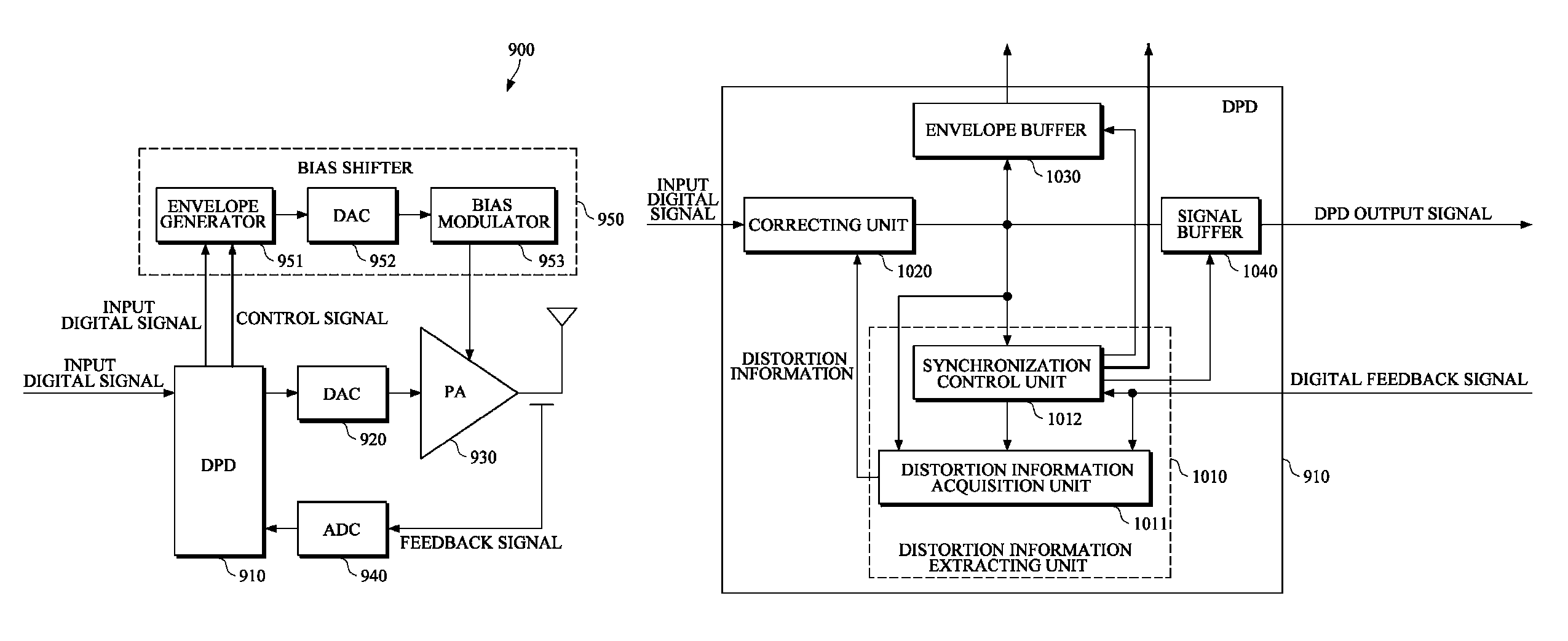 Digital pre-distortion power amplifying apparatus and method for digitally controlling synchronization thereof