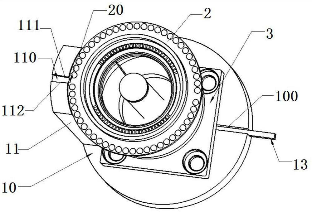 Tool and method for detecting installation angle error of lead ring of infrared detector